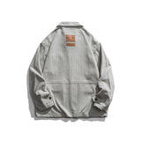 Man Fall Outfis Autumn Vintage Multi-Pocket Jacket Boys Hip Hop BF Loose Leisure Workwear Coat
