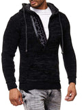 Baja Hoodie Oblique Zipper Hooded Christmas Sweater Knitwear