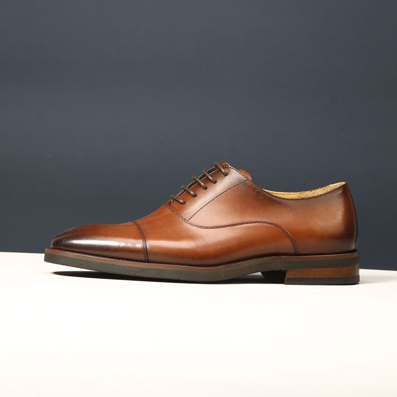 Men's Dress Shoes Classic Leather Oxfords Casual Cushioned Loafer Men's Business Formal