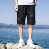 Men's White Shorts Summer Men's Casual Shorts Men's Casual Loose