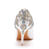 Nude Heels for Wedding Women's Shoes Rhinestone Wedding Shoes Bridal Shoes