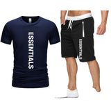 Fog Fear Of God T Shirt & Shorts 2 Piece Set Loose T-Shirt Cotton Men'S Casual Male