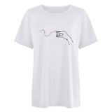 Valentine's Day T Shirt Casual T-shirt Short Sleeve Love Printed T-shirt