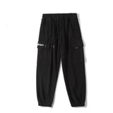 Man Fall Outfis Autumn Solid Color Simple Multi-Pocket Workwear Sweatpants Men Loose Casual Jogger Pants