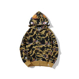 Bathing Ape Jacket Autumn and Winter Camouflage Men's and Women's Casual Camouflage Thin Sweater Baggy Coat