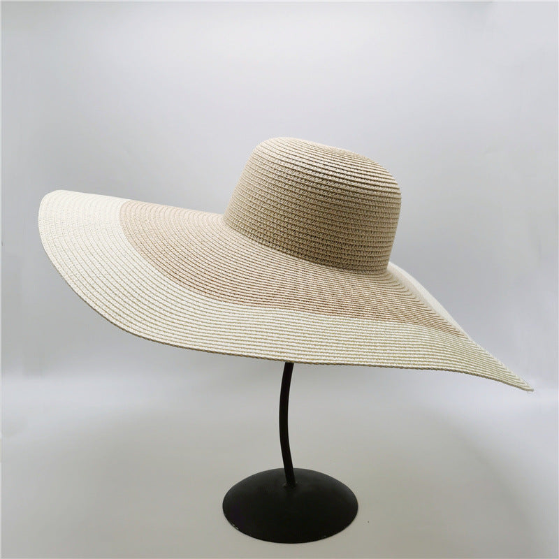 Big Hats Summer Women's Color Matching Sun Hat Sun Hat Straw Hat
