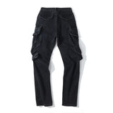 Man Fall Outfits Men's Loose Distressed Trendy Straight-Leg Trousers Trendy