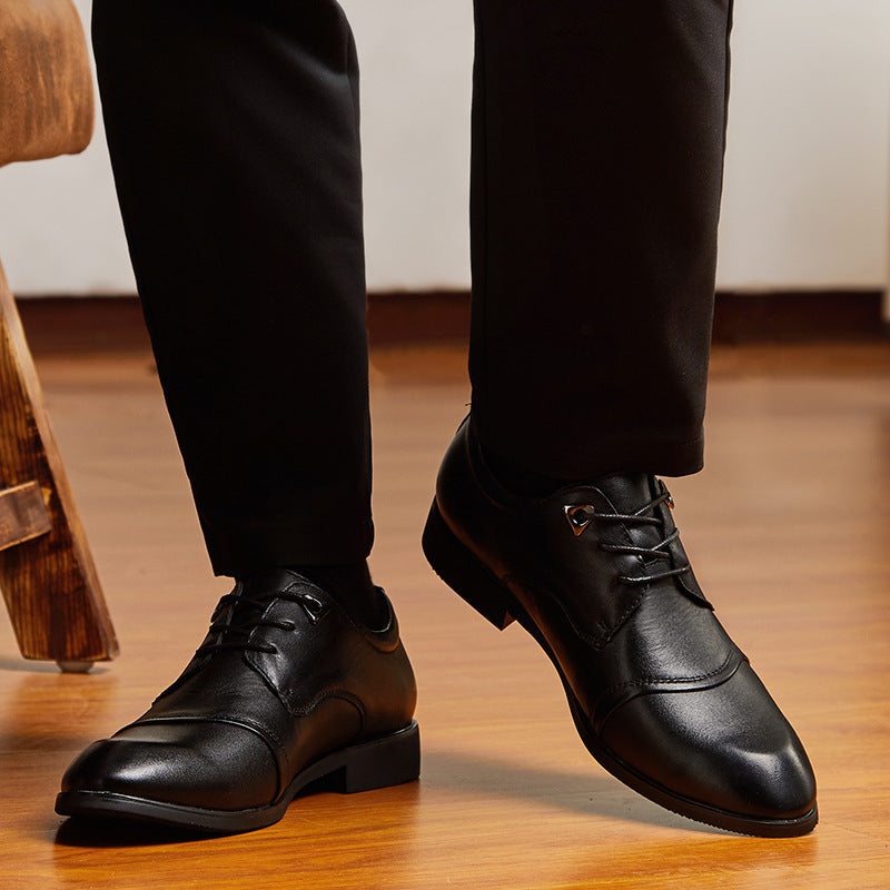 Men's Dress Shoes Classic Leather Oxfords Casual Cushioned Loafer Fall plus Size Men's Leather Shoes Business Casual Shoes