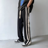 Men's Pants Spring and Autumn Men's Loose Printed Straight-Leg Trousers