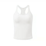 Moisture Wicking Tank Top Short Vest with Chest Pad