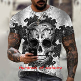 Skull T Shirt Summer Hot Men's 3D Skull Printed T-shirt
