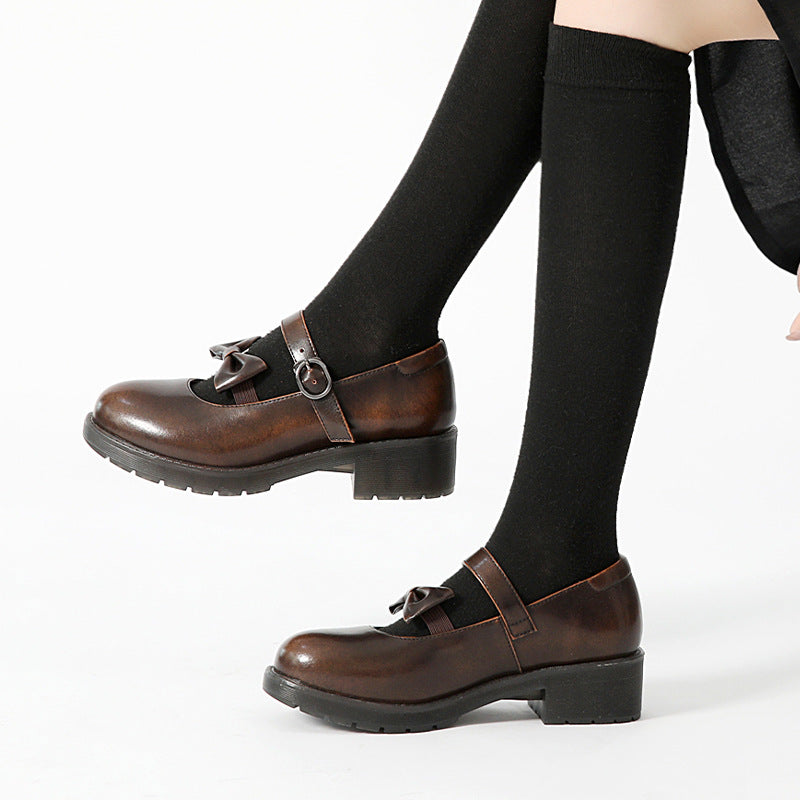 Mary Jane Shoes Women'S Summer Leather Shoes