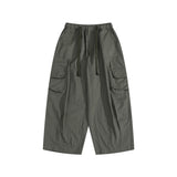 Man Fall Fall American Retro Solid Color Casual Pants Male Student Loose Straight-Leg Pants