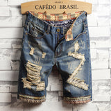 Men jorts Jeans Male wu fen ku Summer Loose Leisure L