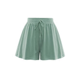 Coachella Music Festival Outfits Drawstring Solid Color Loose Casual Shorts Fashion Women's Pants
