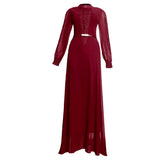 African Dashiki Dress with Embroidered Long Skirt