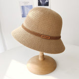 Women Bucket Hat Twist Decorative Breathable Fisherman Bowler Hat