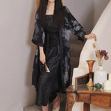 Coachella Music Festival Outfits Loose Cardigan Suspender Skirt for Women