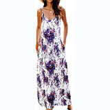 Gypsy Style Dresses Floral Print Bohemian Spaghetti Strap Floral