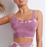 Moisture Wicking Tank Top Sports Printing Tie-Dye Sexy Yoga Clothes