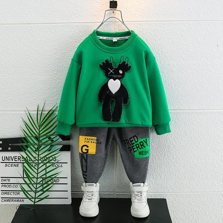 Toddler Boys Sweater Boys' Sweater Suit Spring and Autumn