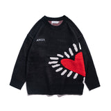 Man Fall Outfits Sweater Men and Women Retro Loose Knitted Coat