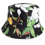 Bucket Hat Fishing Cap Cotton Print Fisherman Hat Female Sun-Proof Bucket Hat Fashion Sun Hat