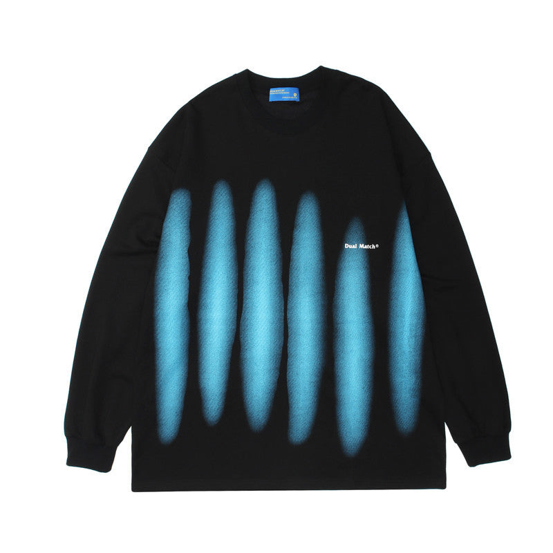 Crew Neck Sweatshirts for Men Men's Clothing Hip Hop Print Casual