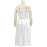 Women Lace Wedding Dress Summer Bridesmaid Dress Fashion Sexy Dress