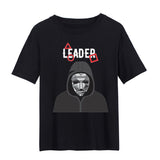 Squid Game Costume printed loose cotton round neck short sleeve t-shirt for women