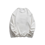 Man Fall Fall Letters Crew Neck Sweater Coat Solid Color Simple Pullover