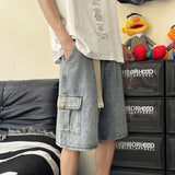 Men Denim Shorts Men's Summer Student