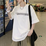 Men T-Shirts Loose Half Sleeve Printing
