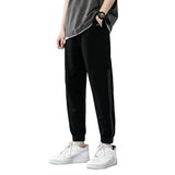 Grey Sweatpants Summer Loose Tappered Sports Pants Men's Casual Trousers