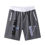 Vlone Shorts Letter Large V Printed Men'S Casual Shorts Summer Loose