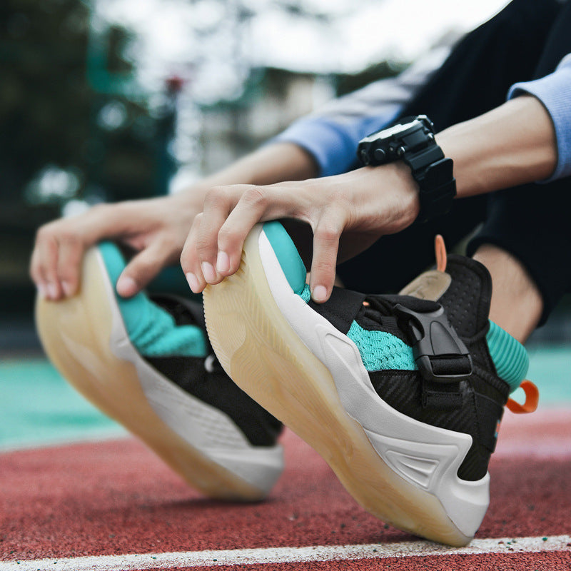 Men Basketball Shoeses Combat Men Basketball Shoeses Men's Summer Breathable Sneakers Lightweight High-Top