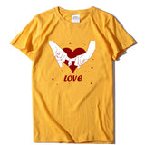 Valentine 'S Day T Shirt T-shirt Short Sleeve Love Printed Summer