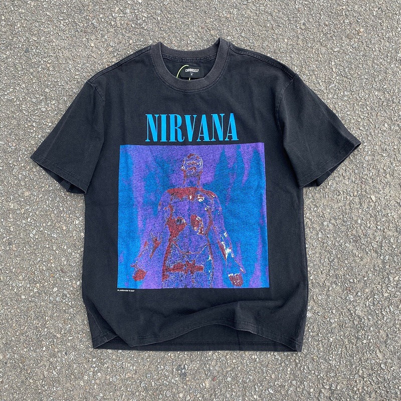 Nirvana T Shirt Nirvana Band Limited Vintage Distressed All-Match T-Shirt
