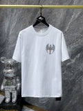 CHH Chrome Hearts T Shirts Angel Wings Cross Short Sleeve T-shirt