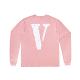 Vlone Sweatshirt Spring And Autumn V Printed Long Sleeve Men'S Women'S Pullover