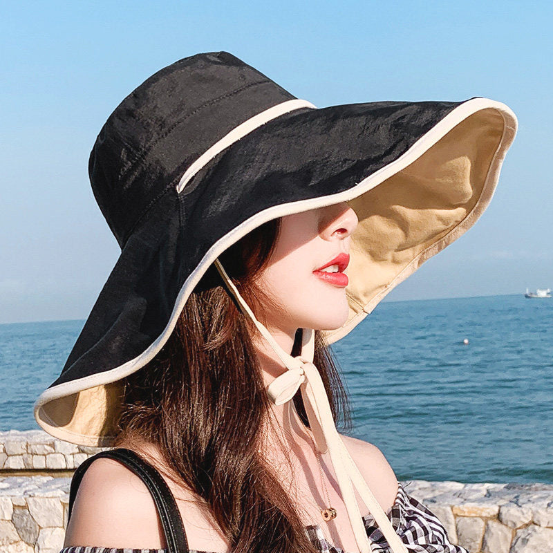 Big Hats Bucket Hat Female Summer Sun Hat UV Sun Hat