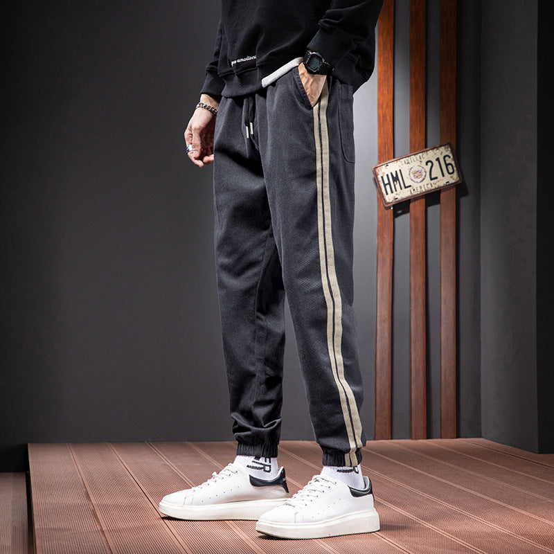 Cuffed Cargo Pants Casual Pants Men's Summer Fashion Loose