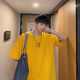 Men T-Shirts Loose Half-Sleeve Top
