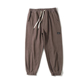 Man Fall Outfis Solid Color Ankle Banded Pants Male Student Workwear Casual Pants