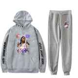 Never Broke Again Hoodie Hoodie Ankle Banded Pants Casual Suit