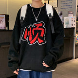 Men's Sweatshirt Fall/Winter Men's round Neck Knitted Sweater plus Size