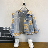 Toddler Boys Jackets Boys' Denim Jacket Spring and Autumn