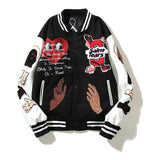 Cardigan Baseball Jacket Autumn and Winter Price Stadium Jacket Heavy Industry Full Embroidery Craft Baseball Sports Jacket Leather Sleeve Coat