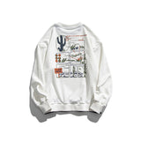 Crew Neck Sweatshirts for Men Men's Clothing Autumn Printing round Neck False Two Pieces Sweater for Men