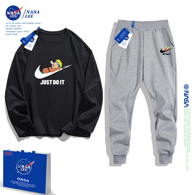 Nasa Children Sweater & Pant Set Nasa Boy'S Long-Sleeved T-Shirt Set Autumn
